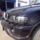 Μπροστινά Φανάρια Set Για Bmw X5 E53 99-03 Angel Eyes & Led Φλας Μαύρα Xenon D2S/H7 Με Μοτέρ Depo