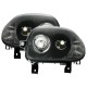Μπροστινά Φανάρια Set Για Renault Clio 98-01 Projectors V6 Look Μαύρο H7/HB3 TYC