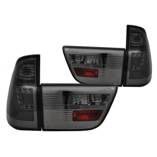Πισινά Φανάρια Set Για Bmw X5 E53 99-03 Led Bar Φιμέ JunYan