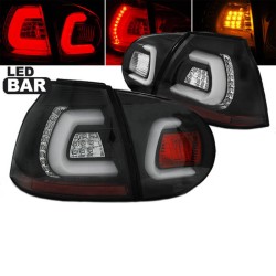 Πισινά Φανάρια Set Για Vw Golf V (5) 03-08 Led Bar Μαύρα Sonar