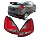 Πισινά Φανάρια Set Για Ford Fiesta 2012-2015 Led Bar Red White JunYan