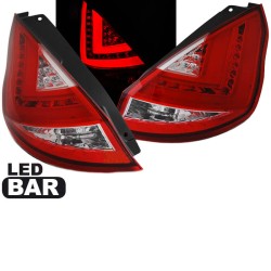Πισινά Φανάρια Set Για Ford Fiesta 2012-2015 Led Bar Red White JunYan Πισινά Φανάρια Set Για Ford Fiesta 2012-2015 Led Bar Red White JunYan