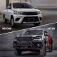 Μπροστινά Φανάρια Set Για Toyota Hilux Revo 15-19 Με Dynamic Start DRL &  Φλας Μαύρα Με Μοτέρ VLand