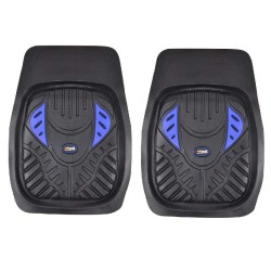 Πατάκια Αυτοκινήτου Universal Σκαφάκια Μπροστινά Μαύρα/Μπλε Yark 2 Τεμάχια