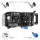 Μπροστινά Φανάρια Set Για Dodge Ram 02-06 DRL Tube Lights Χρωμίου H1/H1 Manual Sonar
