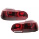 Πισινά Φανάρια Set Για Vw Golf VI (6) 08-12 Full Led Dynamic GTI R20 Look Σκούρο Κόκκινο/Φιμέ VLand