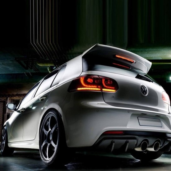 Πισινά Φανάρια Set Για Vw Golf VI (6) 08-12 Full Led Dynamic GTI R20 Look Σκούρο Κόκκινο/Φιμέ VLand