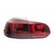 Πισινά Φανάρια Set Για Vw Golf VI (6) 08-12 Full Led Dynamic GTI R20 Look Σκούρο Κόκκινο/Φιμέ VLand