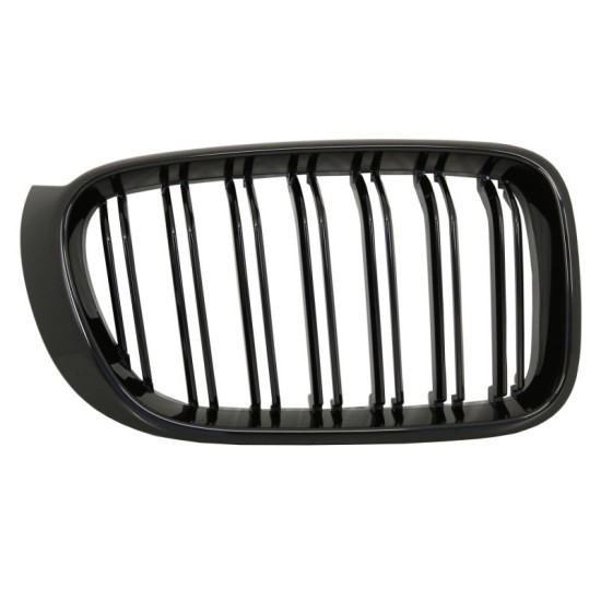Καρδιές Μάσκας Για Bmw X3 F25 LCI 14-17 / X4 F26 14-17 M4 Look Με Διπλή Γρίλια Μαύρο Γυαλιστερό Με 7 Γρίλιες 2 Τεμάχια