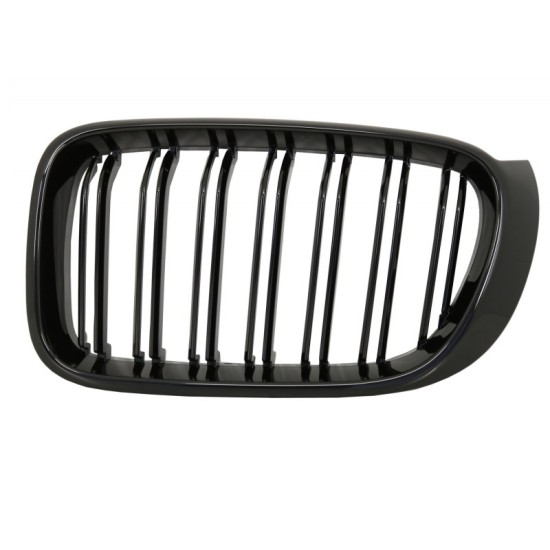 Καρδιές Μάσκας Για Bmw X3 F25 LCI 14-17 / X4 F26 14-17 M4 Look Με Διπλή Γρίλια Μαύρο Γυαλιστερό Με 7 Γρίλιες 2 Τεμάχια