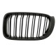 Καρδιές Μάσκας Για Bmw X3 F25 LCI 14-17 / X4 F26 14-17 M4 Look Με Διπλή Γρίλια Μαύρο Γυαλιστερό Με 7 Γρίλιες 2 Τεμάχια