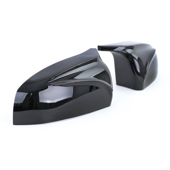 Καπάκια Καθρεφτών Για Bmw X5 E70 06-13 / X6 E71 08-13 M4 Look Γυαλιστερό Μαύρο 2 Τεμάχια