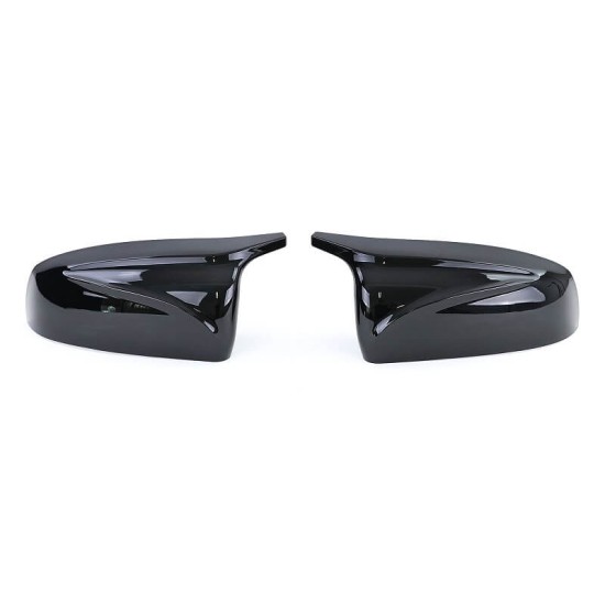 Καπάκια Καθρεφτών Για Bmw X5 E70 06-13 / X6 E71 08-13 M4 Look Γυαλιστερό Μαύρο 2 Τεμάχια