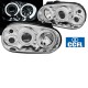 Μπροστινά Φανάρια Set Για Vw Golf IV (4) 97-03 ccfl Angel Eyes Χρωμίου H7/H1/H3  Sonar
