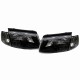 Μπροστινά Φανάρια Set Για Vw Passat 3B 96-00 Μαύρα H1/H7 TYC