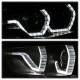 Μπροστινά Φανάρια Set Για Bmw 3 F30 / F31 11-15 3D Angel Eyes Μαύρα H7/H7 Με Μοτέρ Sonar