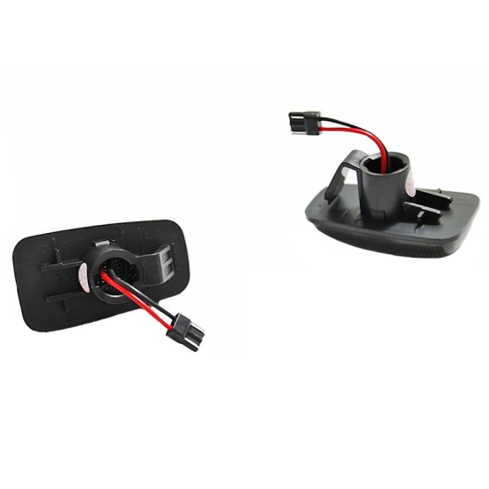 Πλαϊνά Φλας Φτερού Για Citroen Saxo / Berlingo / Xsara / Jumpy / Peugeot 406 Led Dynamic Φιμέ 2 Τεμάχια