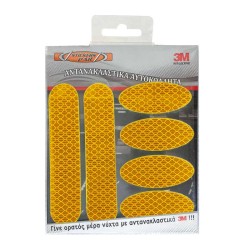 Αυτοκόλλητα Αντανακλαστικά Large 3M ΚΙΤ Συσκευασία 6 Τεμάχια Πορτοκαλί 24688 Αυτοκόλλητα Αντανακλαστικά Large 3M ΚΙΤ Συσκευασία 6 Τεμάχια Πορτοκαλί 24688
