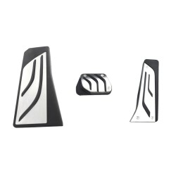 Πεντάλ Αλουμινίου Κουμπωτά Και Footrest Για Bmw 5 F10, 6 F12/F13, X3 F25, X4 F26 Αυτόματο Σετ 3 Τεμάχια