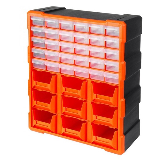 Συρταριέρα Εργαλείων Πλαστική / Κουτί Αποθήκευσης 39 Θέσεων Tactix 38.5x16x48.5cm 320644
