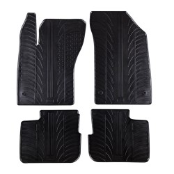 Πατάκια Αυτοκινήτου Gledring 0579 Fiat Tipo 2016-  Μαύρο 4 Τεμάχια