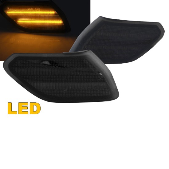 Πλαϊνά Φλας Φτερού Για Jeep Wrangler JL 18+ Φιμέ Led 2 Τεμάχια