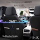 Καλύμματα Αυτοκινήτου Otom Sport Plus Design Universal Βαμβακερό Ύφασμα / Rachel / Δερματίνη Σετ Εμπρός / Πίσω 11 Τεμαχίων Μαύρο SPTPLS-101