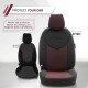 Καλύμματα Αυτοκινήτου Otom Attraction Design Universal Βαμβακερό Ύφασμα / Rachel Σετ Εμπρός / Πίσω 11 Τεμαχίων Μαύρο - Κόκκινο ATR-1302