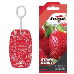 Σετ Αρωματικών Αυτοκινήτου Feral Fruity Collection Strawberry 3 Τεμάχια Σετ Αρωματικών Αυτοκινήτου Feral Fruity Collection Strawberry 3 Τεμάχια