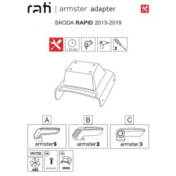 Βάση Τεμπέλη Ειδική Για Skoda Rapid 13-19 / Seat Toledo 13-18 Armster Rati 1 Τεμάχιο Βάση Τεμπέλη Ειδική Για Skoda Rapid 13-19 / Seat Toledo 13-18 Armster Rati 1 Τεμάχιο