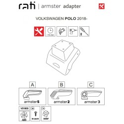 Βάση Τεμπέλη Ειδική Για VW Polo 18+ Armster Rati 1 Τεμάχιο