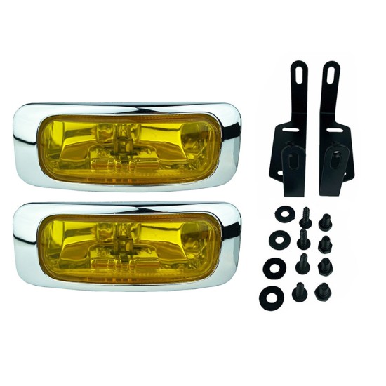 Προβολείς Universal 125x46mm H3 12V 55W LA-1100 16031 Κίτρινο 2 Τεμάχια