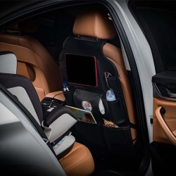 Θήκη Οργάνωσης - Organizer Πλάτης Καθίσματος Αυτοκινήτου Otom Exclucive Από Τεχνόδερμα Μαύρο Χρώμα 77,5cm x 49cm Universal 1 Τεμάχιο ORG-101