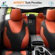 Καλύμματα Αυτοκινήτου Otom Ruby Design Universal Βαμβακερό Ύφασμα Rachel Σετ Εμπρός / Πίσω 11 Τεμαχίων "Terracota" Μαύρο / Κεραμιδί RBY-1204