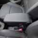 Κονσόλα Χειροφρένου Τεμπέλης Με Βάση Armster 3 Vegan Leather Για Skoda Rapid 13-19 / Seat Toledo 13-18 Μαύρο Χρώμα Σετ 2  Τεμάχια