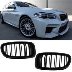 Καρδιές Μάσκας Για Bmw 5 F10 / F11 / F18 10-16 M4 Look Με Διπλή Γρίλια Μαύρο Γυαλιστερό V.2 2 Τεμάχια Καρδιές Μάσκας Για Bmw 5 F10 / F11 / F18 10-16 M4 Look Με Διπλή Γρίλια Μαύρο Γυαλιστερό V.2 2 Τεμάχια