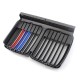 Καρδιές Μάσκας Για Bmw 3 E30 82-94 Tri-Color Γυαλιστερό Μαύρο 1 Τεμάχιο