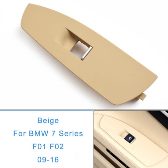 Πάνελ Διακοπτών Παραθύρων Για Bmw 7 F01 08-15 Εμπρός Αριστερά & Δεξιά Μπεζ 2 Τεμάχια