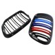 Καρδιές Μάσκας Για Bmw X5 E53 99-03 M4 Look Με Διπλή Γρίλια Μαύρο Γυαλιστερό 2 Τεμάχια