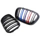 Καρδιές Μάσκας Για Bmw X5 E53 99-03 M4 Look Με Διπλή Γρίλια Μαύρο Γυαλιστερό 2 Τεμάχια