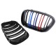 Καρδιές Μάσκας Για Bmw X5 E53 99-03 M4 Look Με Διπλή Γρίλια Μαύρο Γυαλιστερό 2 Τεμάχια