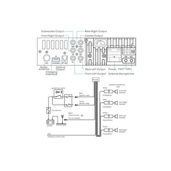 Radio Usb / Bluetooth / Aux Nakamichi Universal 1DIN  Με Οθόνη 4.3" & Αποσπώμενη Πρόσοψη R-ΝQ723ΒD