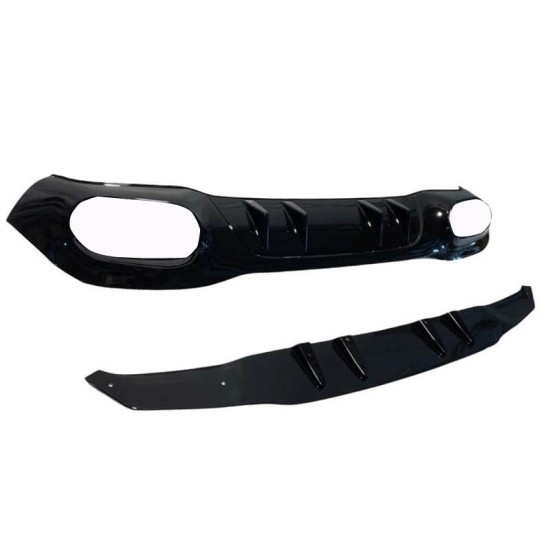 Diffuser Πίσω Προφυλακτήρα Για Mercedes-Benz A-Class W177 19+ Hatchback A45 Amg Look