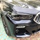 Φρυδάκια Μπροστινών Φαναριών Για Bmw X5 G05 & X6 G06 2018+ Βαμμένα Μάυρο Γυαλιστερό Χρώμα 2 Τεμάχια
