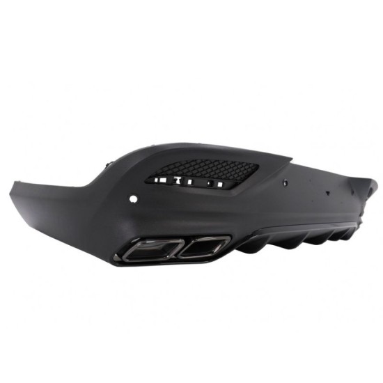 Diffuser Πίσω Προφυλακτήρα Για Mercedes-Benz GLE Coupe C292 2015-2019 GLE63 Amg Look Για Amg Sport Line Προφυλακτήρες Σετ Με Μαύρες Μπούκες