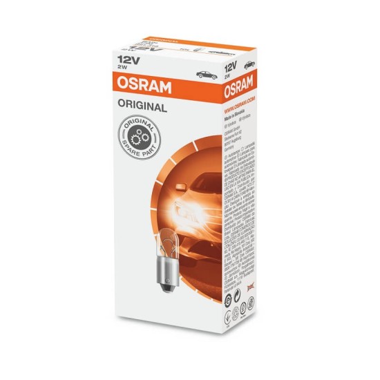 Λάμπα Αλογόνου BA9S 12V 2w Osram Original 3796 1 Τεμάχιο