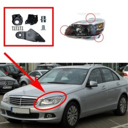 Βάσεις Επισκευής Αριστερού Φαναριού Για Mercedes-Benz C-Class W204 07-14