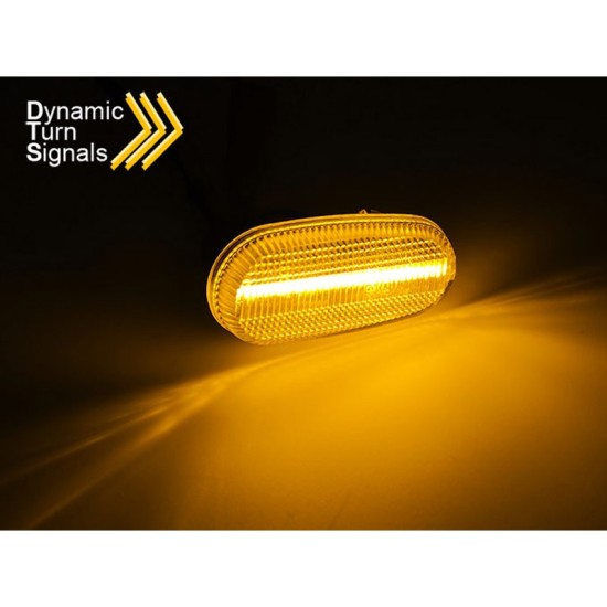 Πλαϊνά Φλας Φτερού Για Alfa Romeo Mito / 147 00-04 Smoke Led Dynamic 2 Τεμάχια