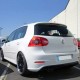 Πισινός Προφυλακτήρας Για VW Golf V (5) 03-08 R32 Look Με Εξατμίσεις Αριστερά Μαύρο Ματ Από Abs Πλαστικό