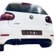 Πισινός Προφυλακτήρας Για VW Golf V (5) 03-08 R32 Look Με Εξατμίσεις Αριστερά Μαύρο Ματ Από Abs Πλαστικό